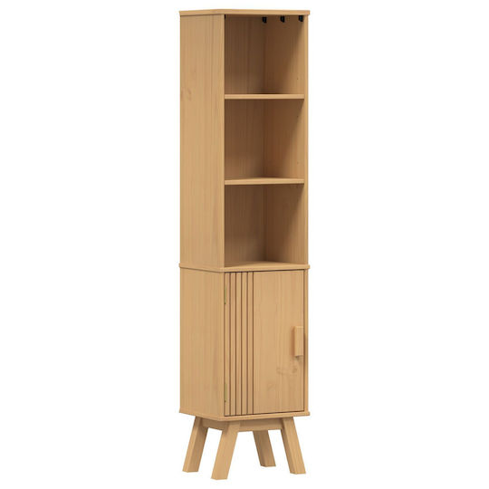 vidaXL Στήλη Μπάνιου Δαπέδου Μ35xΒ30xΥ159cm Καφέ