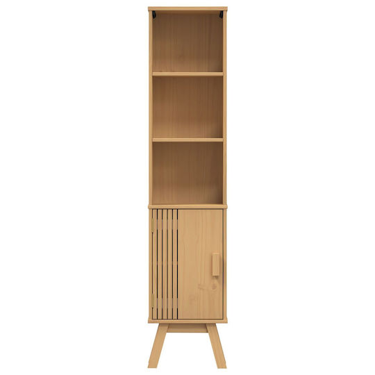 vidaXL Στήλη Μπάνιου Δαπέδου Μ35xΒ30xΥ159cm Καφέ