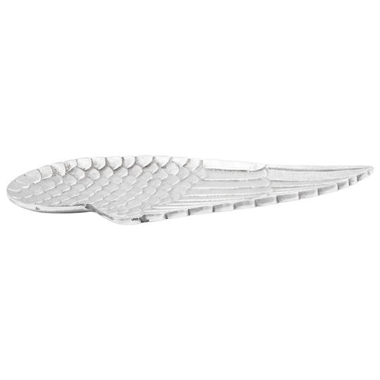 vidaXL Decorative Bowl Silver 40x18x4cm