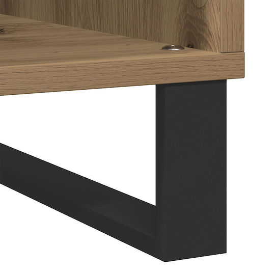 vidaXL Wood Hi-Fi Furniture Brown 38x100x48cm