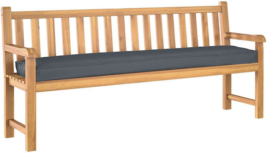 vidaXL Wasserdichtes Sitzbank-Kissen Für Paletten Anthrazit 2Stück 40x200cm