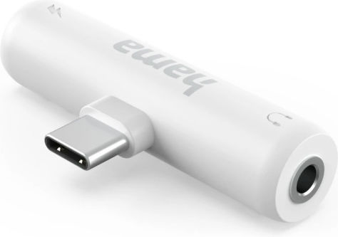 Hama 201723 Audio Adapter USB-C 3.5mm Jack PD White
