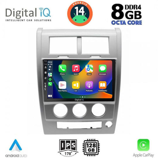 Digital IQ Ηχοσύστημα Αυτοκινήτου για Jeep Cherokee / Liberty 2007-2014 (Bluetooth/USB/AUX/WiFi/GPS/Apple-Carplay/Android-Auto) με Οθόνη Αφής 10"