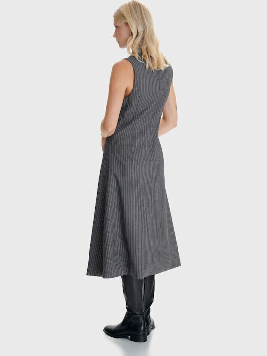 Midi Hemdkleid Grau