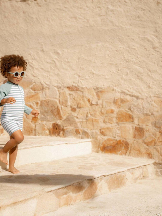 Little Dutch Costum de baie pentru copii Costum întreg cu mânecă lungă Surf Blue