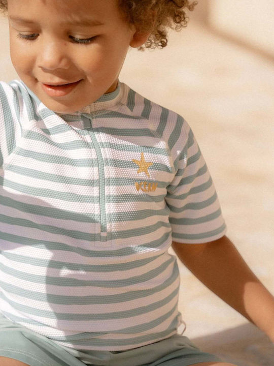 Little Dutch Costum de baie pentru copii Costum întreg cu mânecă lungă Surf Blue