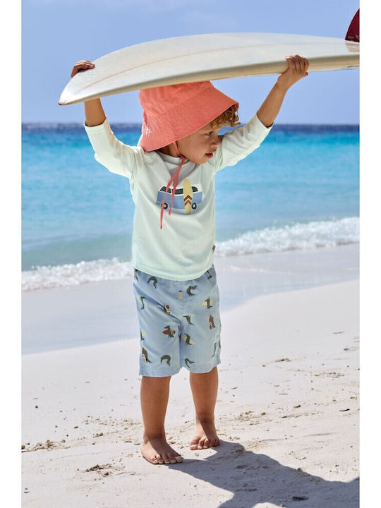 Laessig Camper Sea Foam Kids Swimwear Rashguard With Long Sleeve Mint