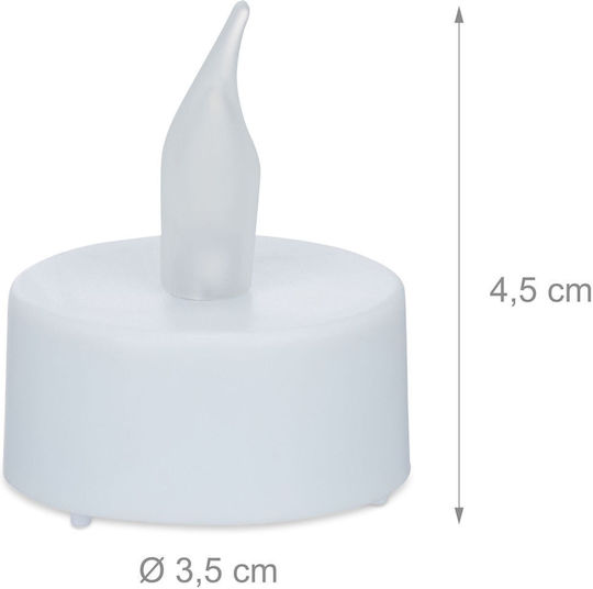 Relaxdays Dekorative Lampe Wachs-Politur Mehrfarbig 2Stück