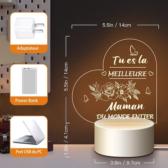 Prezent Dekorative Lampe Herz