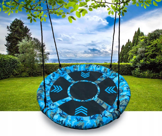 Metal Hanging Swing 100x100x100cm Blue
