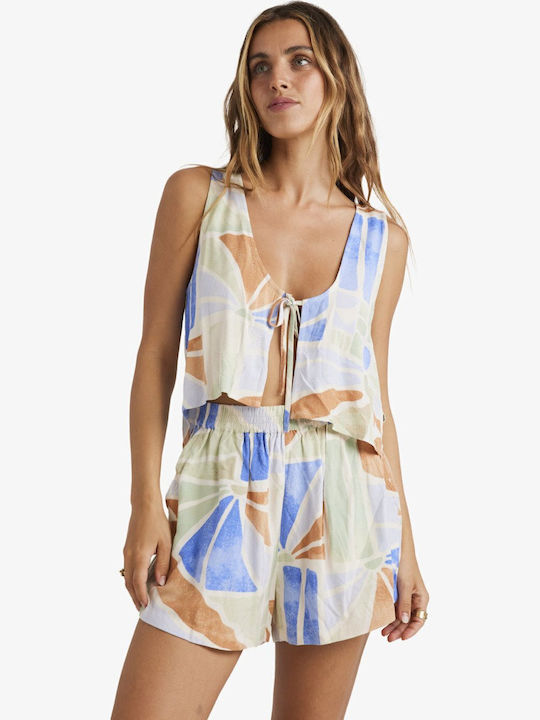 Mystic Γυναικείο Crop Top Αμάνικο Multi