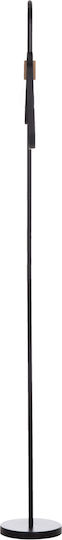 HomeMarkt Floor Lamp H169xW19.5cm. with Socket for Bulb E27 Black