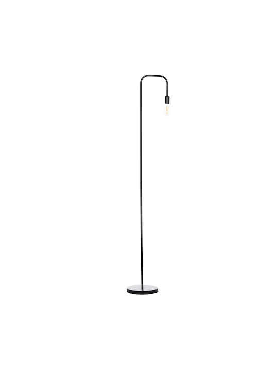 HomeMarkt Kramer Floor Lamp H169xW24cm. with Socket for Bulb E27 Black