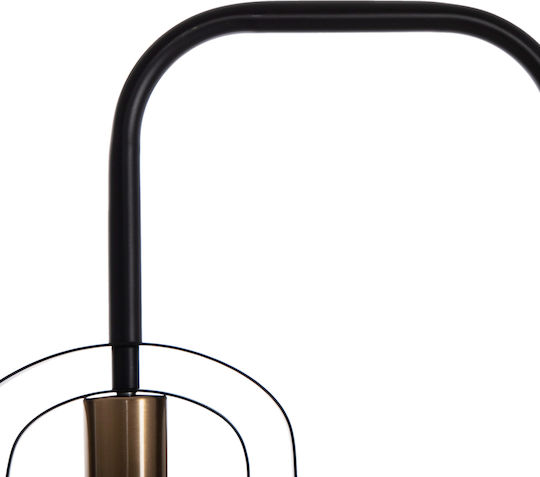 HomeMarkt Floor Lamp H169xW19.5cm. with Socket for Bulb E27 Black