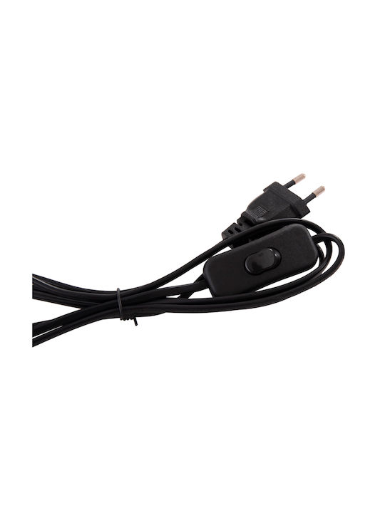 HomeMarkt Kramer Floor Lamp H169xW24cm. with Socket for Bulb E27 Black