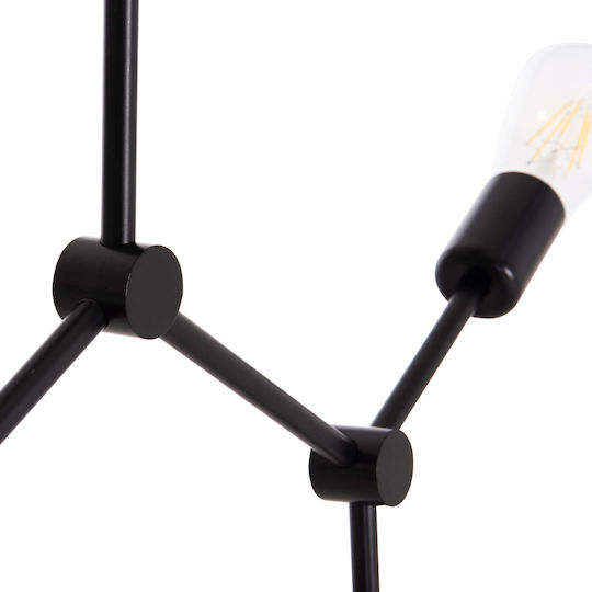HomeMarkt Lighty Lumini Suspendate Negru Cu Bază De Bec E27 52x5x48cm