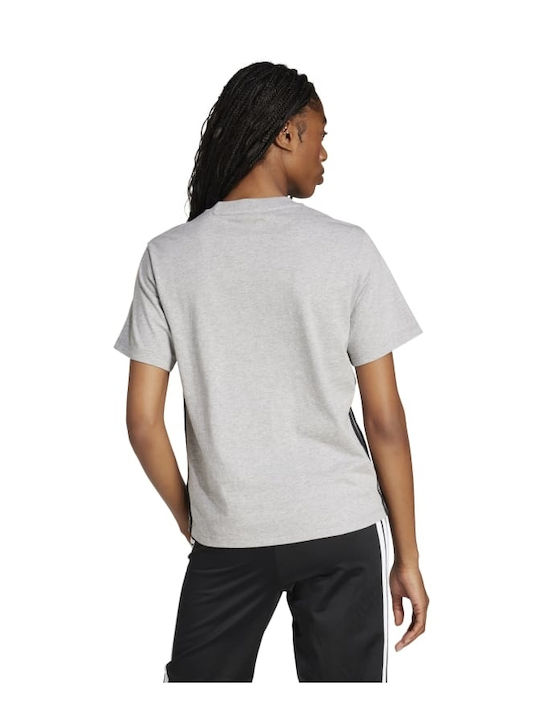 Essentials 3-stripes Women's Athletic T-shirt Gray