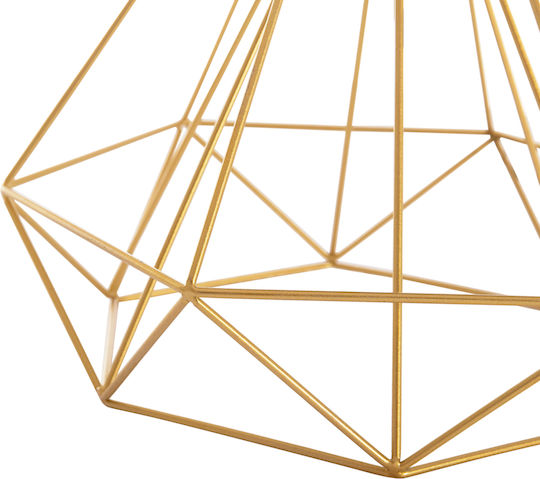 HomeMarkt Geilo Plastic Table Lamp for Socket E27 with Black Shade and Gold Base