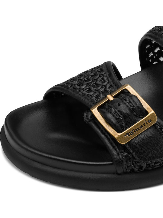 Flache Sandalen für Damen Anatomisch in Schwarz Farbe