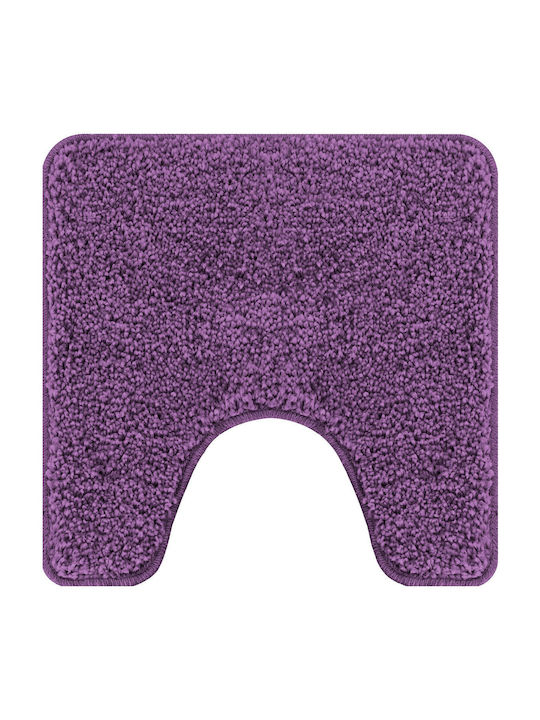vidaXL Antiderapant Set Covorașe de Baie Microfibra 4019862 Purple 2buc