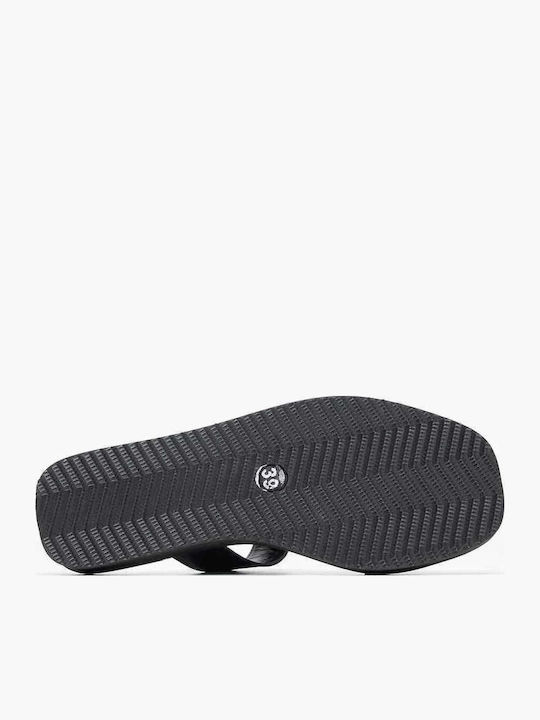 Sandale Casual Damă Din Piele Negre