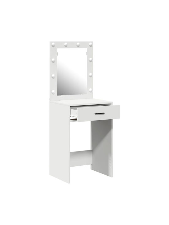 Schminktisch Hölzern White 50x41x135cm