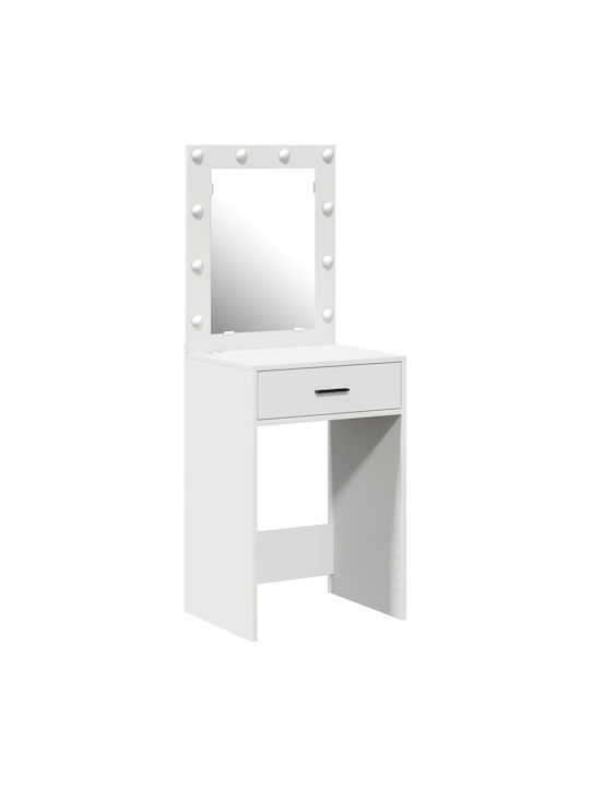 Schminktisch Hölzern White 50x41x135cm