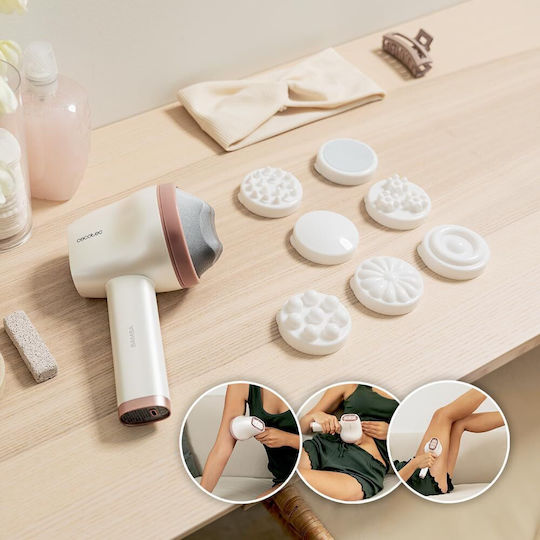 Cecotec Skincare Push Up Συσκευή Μασάζ για το Κεφάλι, την Πλάτη, το Σώμα & τα Χέρια κατά της Κυτταρίτιδας Λευκή