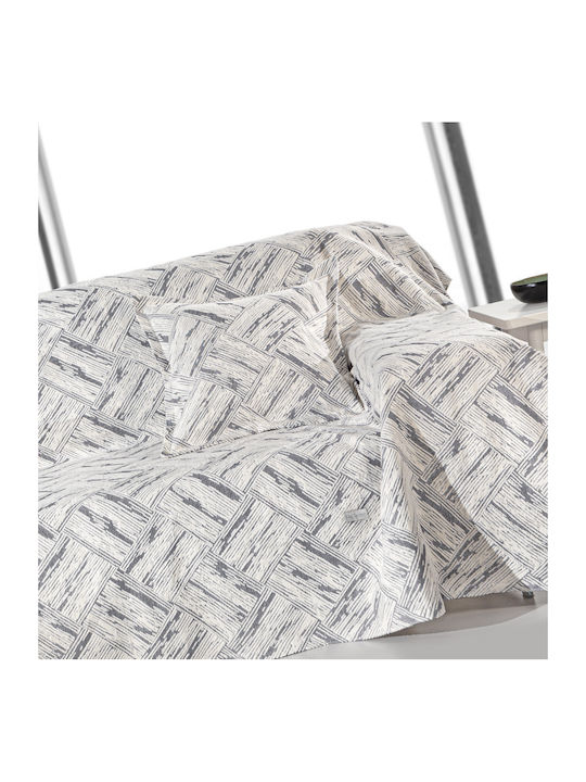 Guy Laroche Sofa Throw 2 Seater Chenille 180x250cm Smoke