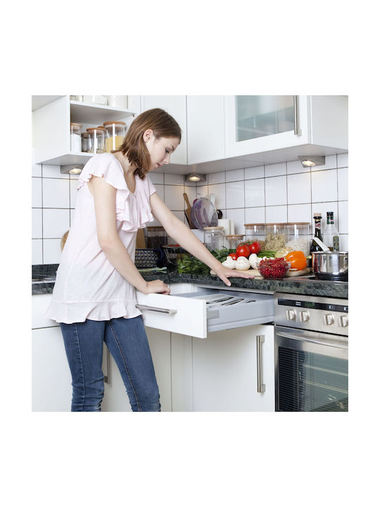 Relaxdays Drawer Cutlery Tray Plastic 40x33x4.5cm White