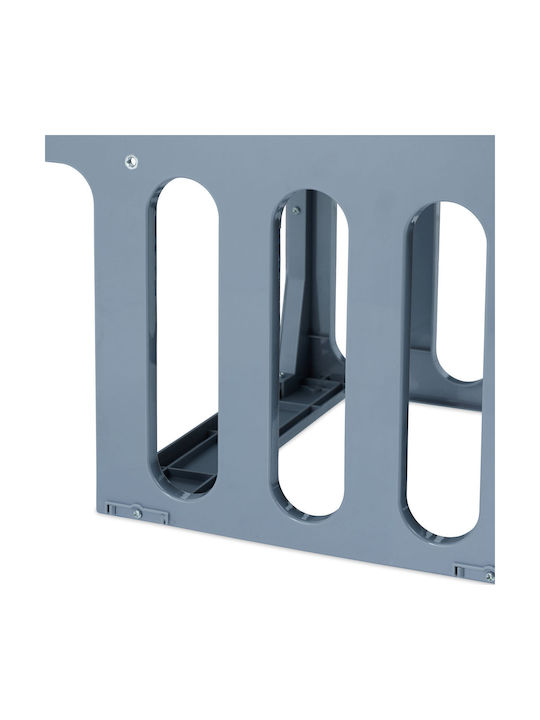 Relaxdays Coș De Gunoi Pentru Dulap Din Plastic Gri 8lt