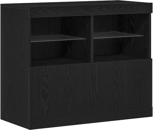 Мебели за съхранение дървен Black Oak 81x37x67см