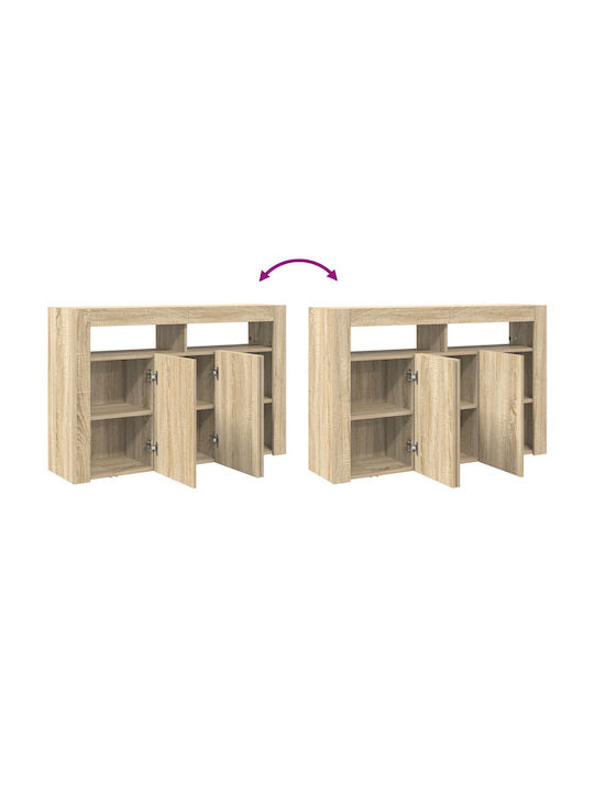 Bufet Dulap Sonoma Engineered Wood Brown 116x30x75cm