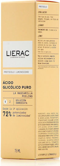 Lierac Protocole Eclate Masque Peel Μάσκα Ομορφιάς Προσώπου για Λάμψη 75ml