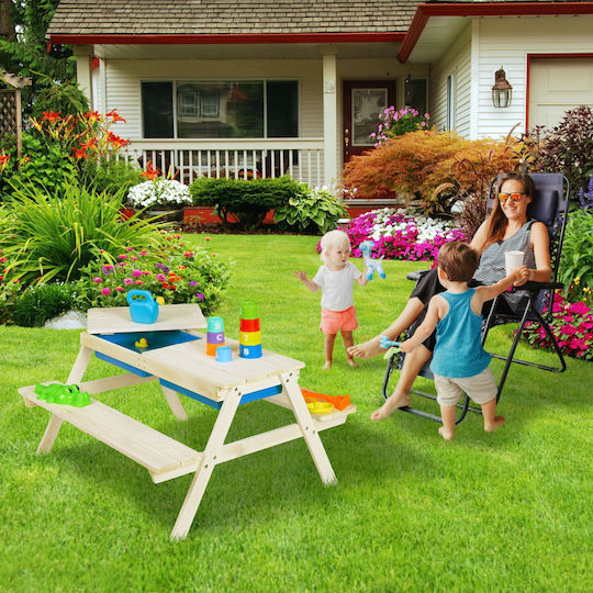 Set Masă cu Scaune pentru Copii pentru Desen din Plastic Alb Relaxdays
