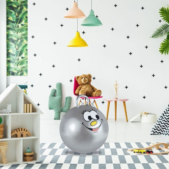 Relaxdays Cutie de Depozitare Jucării pentru Copii din Țesătură Gri 55x45cm 1buc