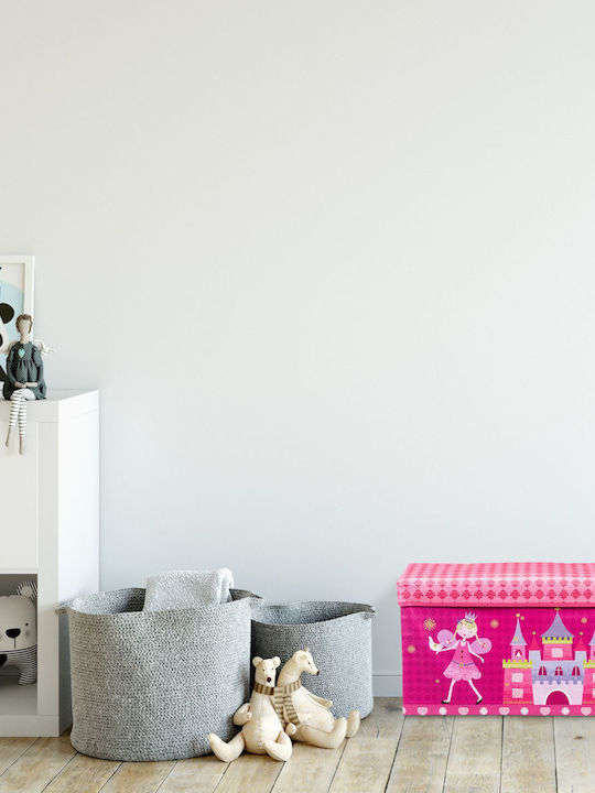 Relaxdays Kinder Aufbewahrungsbox Faltbar aus Stoff 36x60.5x30.5cm 1Stück