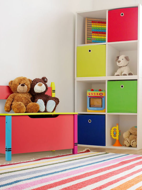 Relaxdays Children's Storage Box made of Fabric Multicolour 54.5x60x35cm 1pcs