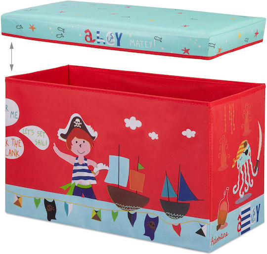 Relaxdays Kinder Aufbewahrungsbox Faltbar aus Stoff 36x60.5x30.5cm 1Stück
