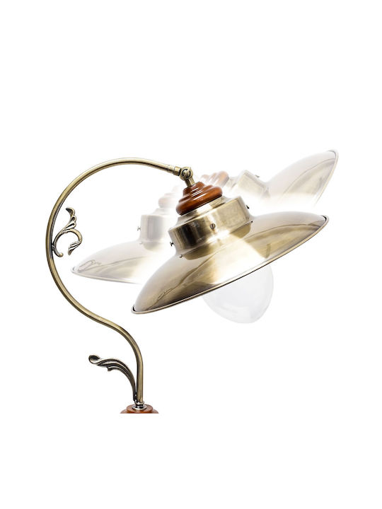 Relaxdays Lampa de podea Î175cm. cu Soclu pentru Bec E27 Maro
