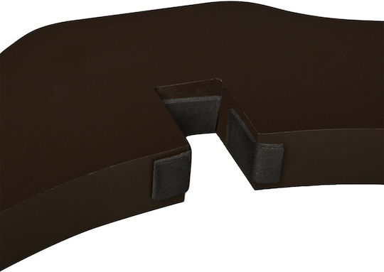 Relaxdays Pliabil Ușă de siguranță din Plastic în Culoare Maro 154x70cm 1buc