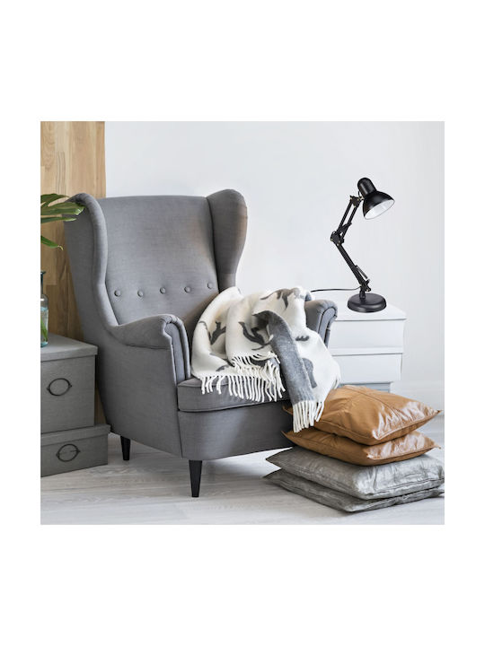 Relaxdays Office Lamp with Flexible Arm for Socket E27 in White Color