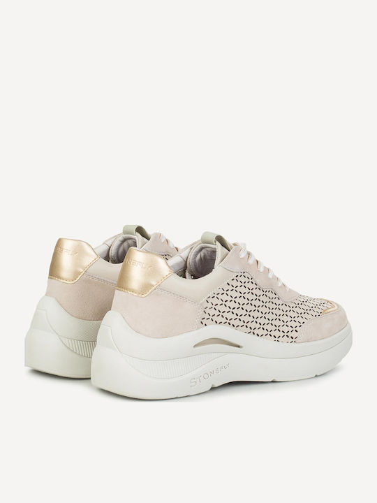 Γυναικεία Sneakers Birch White / Goat Brown