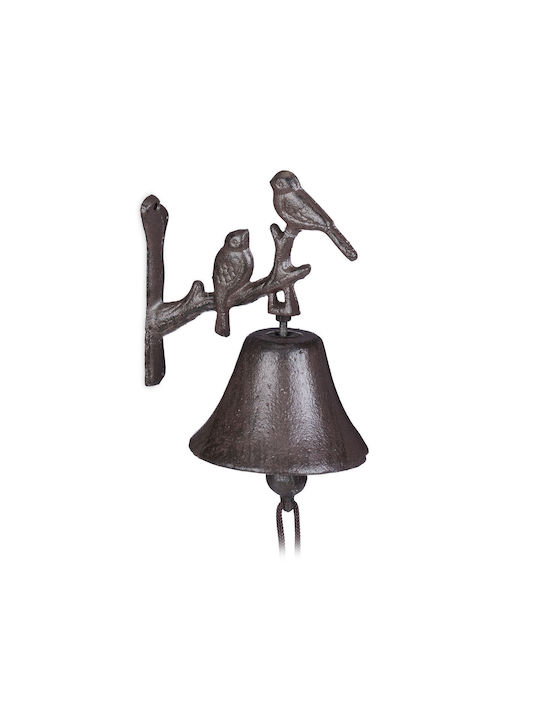 Relaxdays Decorațiune Pentru Perete Maro Din Metal 16x10x13cm