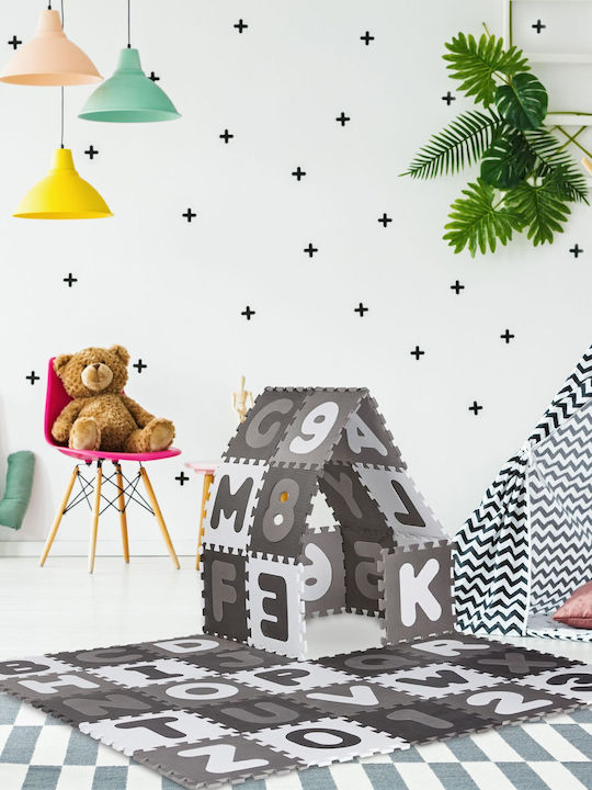 Relaxdays Puzzle de podea educativ pentru copii 60buc