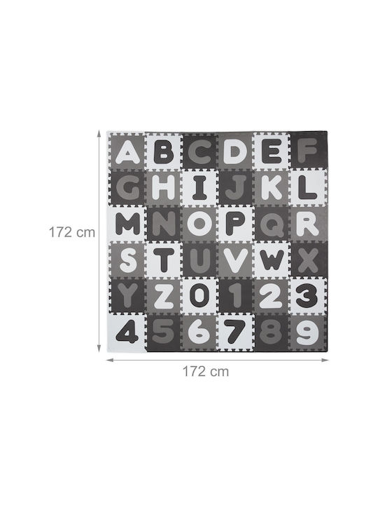Relaxdays Puzzle de podea educativ pentru copii 60buc