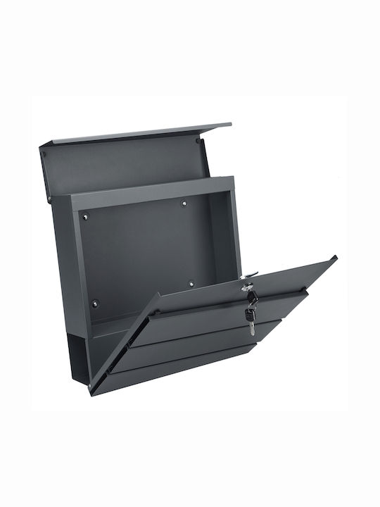 Deuba Cutie Poștală pentru Exterior Inox în Culoarea Gri 37x11x36.5cm