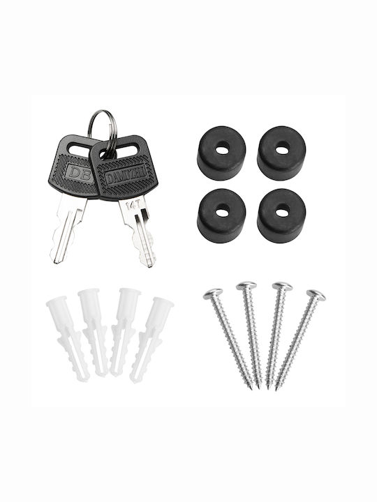 Deuba Cutie Poștală pentru Exterior Inox în Culoarea Gri 37x11x36.5cm