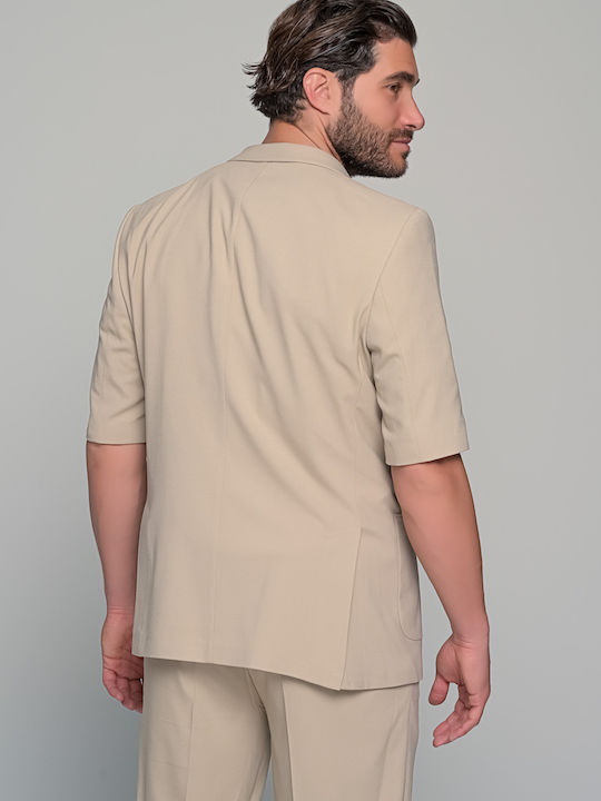 Set Bermuda-Jacke Prestigio Ben Tailor Beige Herren 147426