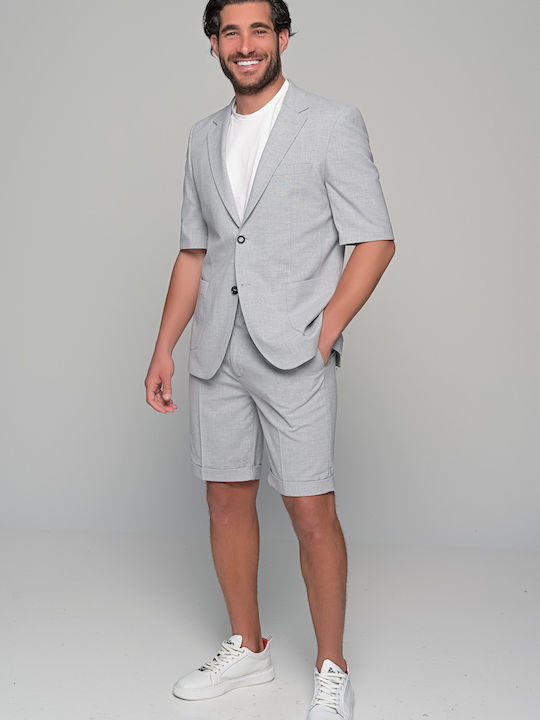 Prestigio Ben Tailor Bermuda-Shorts & Jackenset Grau Herren 147442